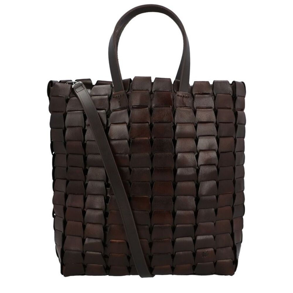 Dragon Diffusion Link Leather Tote, Brown
